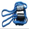 Boat Throw Rope- Double Braided Nylon Rope, Stitched Loops and Floats by Boat Lines and Dock Ties (Pacific Blue 2 Loop, 10 feet) view 1