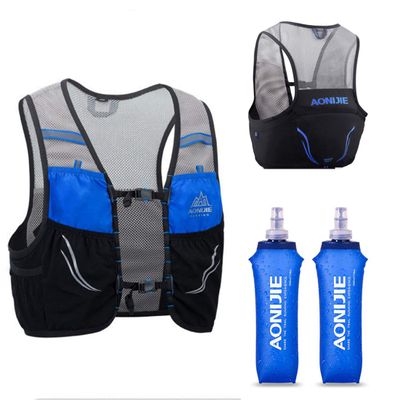Lovtour Hydration Race Vest,2.5L Running Vest Lightweight Pack with 2 Soft Water Bottles Bladder for Marathoner Running Race Cycling Hiking Camping Biking (Black, S-M)