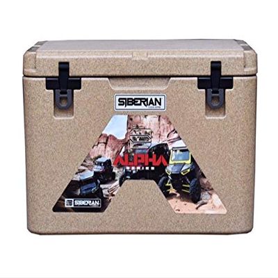 Siberian Coolers 65 Quart Alpha Pro Series in Sahara Tan Color Includes Accessories