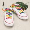 5Chaos Rainbow Fun Shoelaces for Kids, Girls and Women, Colorful Pastel Shoe Laces with Metal Aglets 1 Pair (47" (120CM), Rainbow) view 4