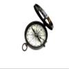 Brass Camping Compass  Handmade Pocket Compass with Leather Case Nautical Outdoor Adventure & Hiking Gift view 4