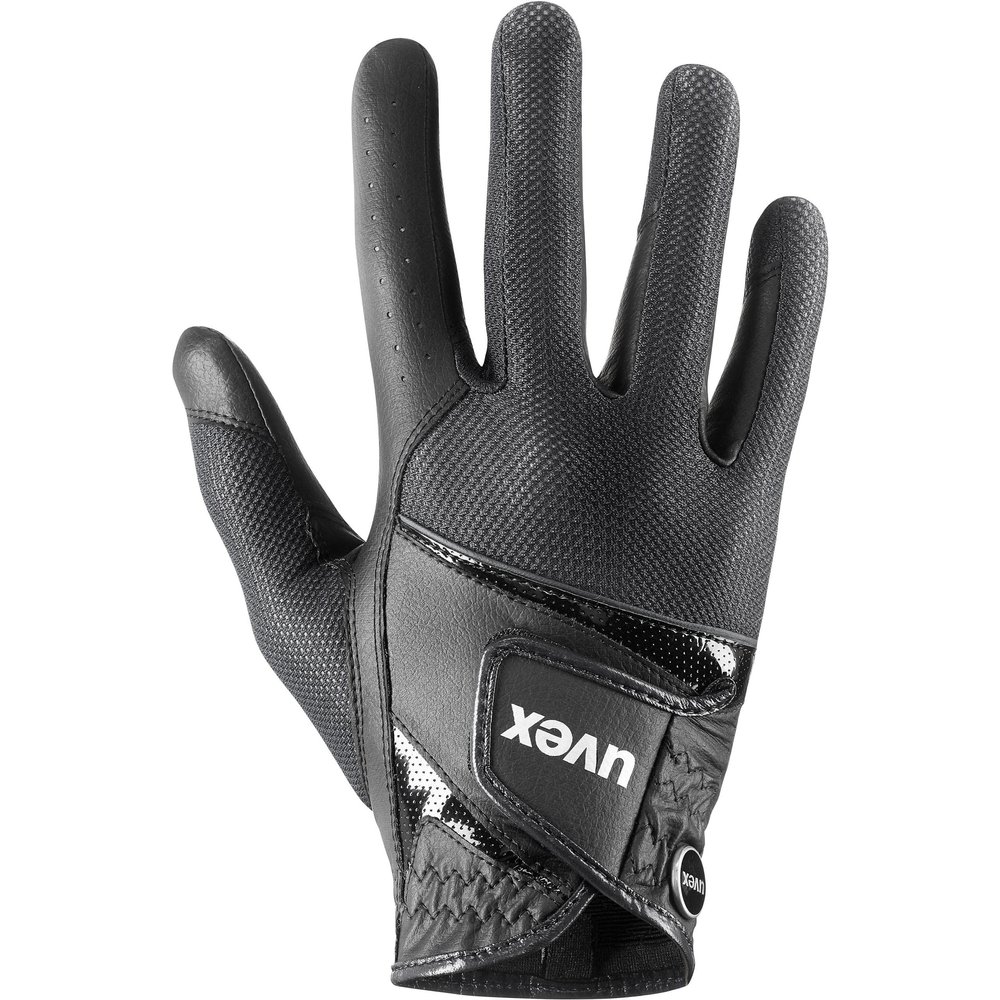 uvex sumair Horse Riding Gloves for Women & Men, Black, 9.5 - Stretchable, Breathable & with Touchscreen Capability