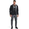 Under Armour Men's Forefront Rain Jacket , Black (001)/Steel , 3X-Large view 3