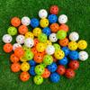 Crestgolf Plastic 50pcs Colored Golf Training Balls  Airflow Hollow 40mm Golf Balls for Driving Range, Swing Practice, Home Use,Pet Play. view 1