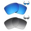Mryok 2 Pair Polarized Replacement Lenses for Oakley Sliver XL Sunglass - Options view 1