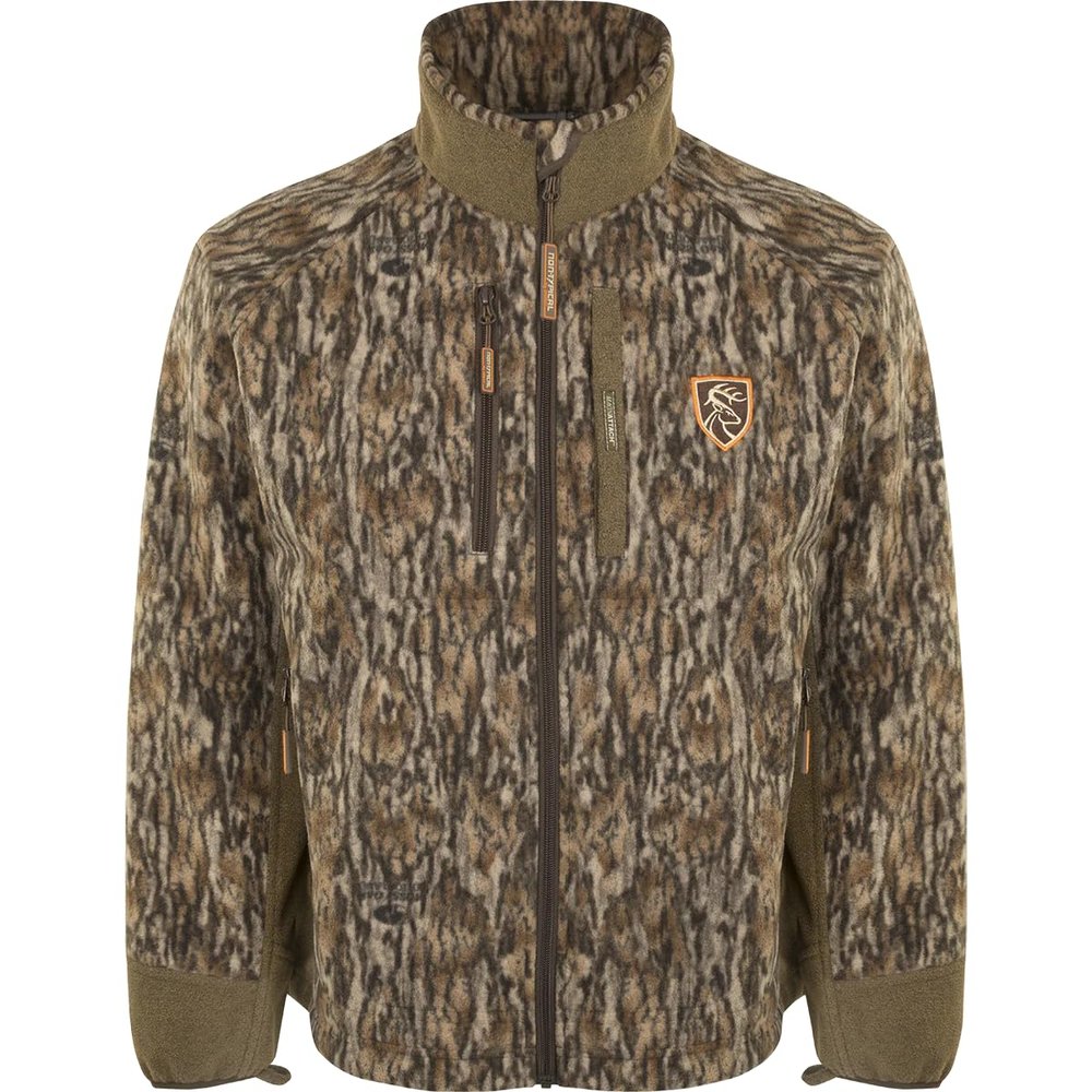 Drake Waterfowl Windproof Layering Jacket with Agion Active XL Mossy Oak Bottomland Medium