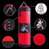 Adult Boxing Punching Bag Set, Unfilled Heavy Training Kick Bag for Muay Thai Hook Kick Sandbag Fight Karate RED 60CM view 3