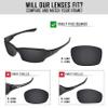 TRUSHELL Polarized Replacement Lenses for Oakley Fives Squared Sunglass Fire Red - Polarized view 2