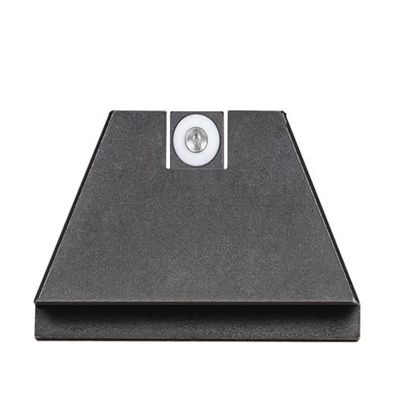 Night Fision Suppressor Height Night Sight Set Designed for Glk 17/19/34, White Front Ring, Blank Rear Sight