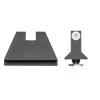 Night Fision Suppressor Height Night Sight Set Designed for Glk 17/19/34, White Front Ring, Blank Rear Sight view 2