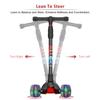 Allek Kick Scooter B02, Lean 'N Glide Scooter with Extra Wide PU Light-Up Wheels and 4 Adjustable Heights for Children from 3-12yrs (Black) view 4