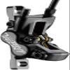 TEKTRO Orion HD-M745 Front Hydraulic Bicycle Disc Brake Lever & 4-Piston Caliper | 1800mm Hose | Left Hand | Black view 3