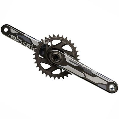 TruVativ Descendant Troy Lee Designs CoLab Carbon Crankset - 170mm, 12-Speed, DUB Technology, Lightweight Carbon Material, Boost 52mm Chainline, X-SYNC 2 Direct Mount Chainring, Performance Mountain B