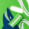 Beco 96060 Unisex Youth Shark Swimming Board, Green, One Size view 4