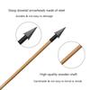 TOPARCHERY Archery Wooden Arrows, 32 inch Traditional Hunting Practice Target Arrow 5 Inch Turkey Feathers Fletching Recurve Bow Longbow(Pack of 6) view 3