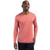 Clique Charge Active Mens Long Sleeve Tee, Cardinal Red Heather view 1