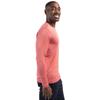 Clique Charge Active Mens Long Sleeve Tee, Cardinal Red Heather view 3