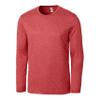 Clique Charge Active Mens Long Sleeve Tee, Cardinal Red Heather view 4