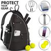 Athletico Sling Bag - Crossbody Backpack for Pickleball, Tennis, Racketball, and Travel for Men and Women (Black) view 4
