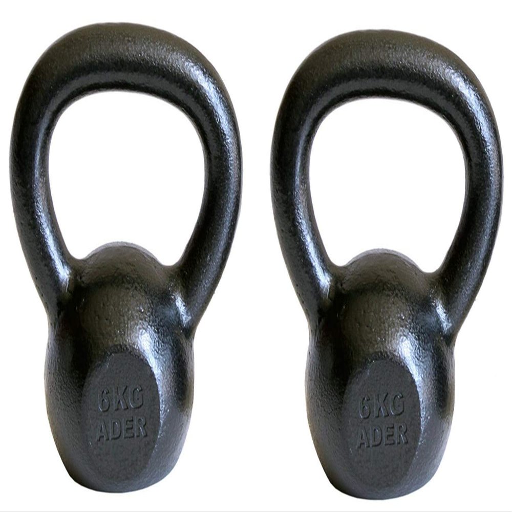 Ader Sporting Goods 6kg (13lb) Premier Kettlebell Set (2pcs)