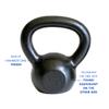 Ader Sporting Goods 6kg (13lb) Premier Kettlebell Set (2pcs) view 3