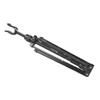 ZSHJGJR Archery Automatic Foldable Bow Stand Recurve Bow Holder Portable Collapsible 3D Bow Stand Bracket Rack (Short Black) view 4