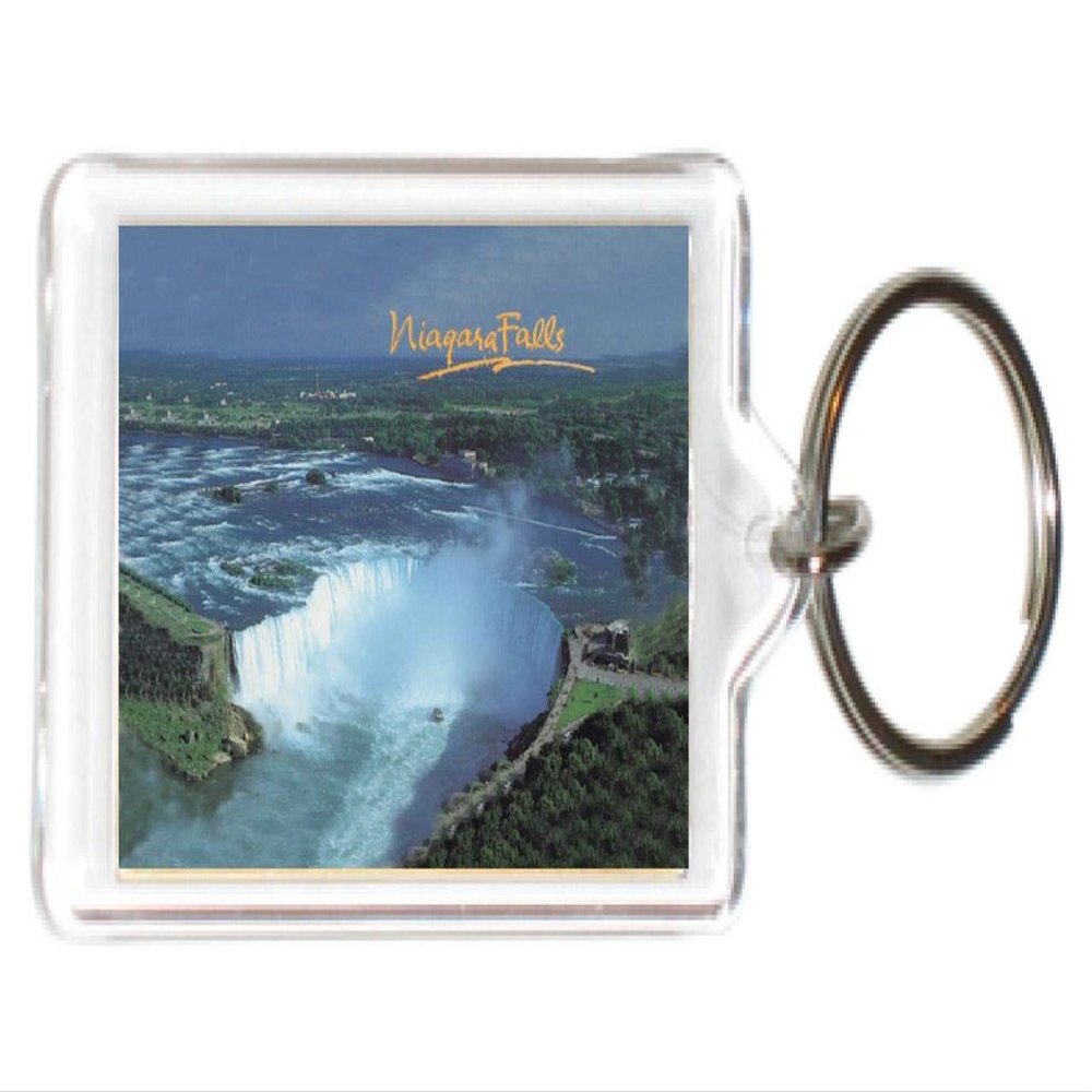 Canada Canadian Ontario ON Acrylic KeyChains KeyRings Holders (12 Piece, Style: Niagara Falls #D1)
