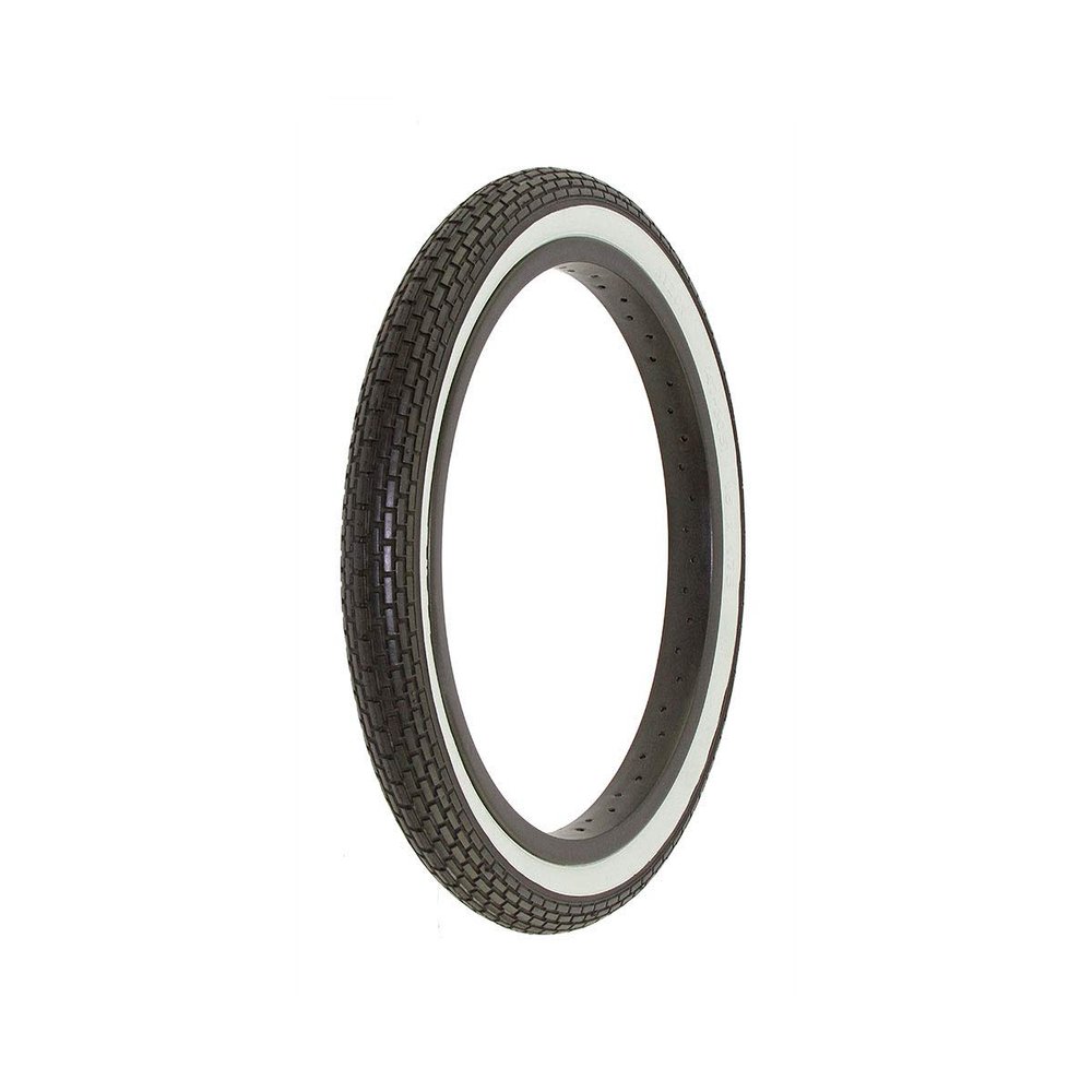 Alta Bicycle Tire Duro 16" x 1.75" Bike Tire Small Brick Tread, Multiple Colors (Black/White Wall)