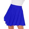 Afibi Casual Mini Stretch Waist Flared Plain Pleated Skater Skirt (X-Small, Blue) view 4