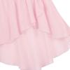Freebily Kids Girls Ballet Dance Collection Circular Pull-On Wrap Skirt Classic Chiffon Skating Over Scarf Tutu Skirts Pink High-Low 10-12 view 4