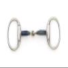 Centaur Blue Steel Med Weight Round Ring Eggbutt Bit view 1