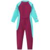 AIWUHE Kid's Full Body Swimwear Boys&Girls One Piece Swimsuit Long-Sleeve Water Sports Rash Guard UPF 50+ Sunsuit Sets Rose Red 5-6Y XL view 3
