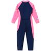 AIWUHE Kid's Full Body Swimwear Boys&Girls One Piece Swimsuit Long-Sleeve Water Sports Rash Guard UPF 50+ Sunsuit Sets Blue 3-4T M view 4
