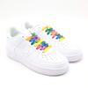 5Chaos Rainbow Fun Shoelaces for Kids, Girls and Women, Colorful Pastel Shoe Laces with Metal Aglets 1 Pair (31" (80CM), Rainbow) view 3