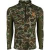 Drake Waterfowl Men's Performance 1/4 Zip with Agion Active XL Long Sleeve Hunting Pullover, Mossy Oak Bottomland, Small view 2