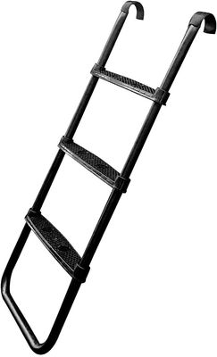 Jump Tastic Trampoline Trampoline Ladder, Universal Trampoline Ladder Accessories 3-Step Ladder Skid-Proof Wide Step Easy Assembly