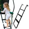 Jump Tastic Trampoline Trampoline Ladder, Universal Trampoline Ladder Accessories 3-Step Ladder Skid-Proof Wide Step Easy Assembly view 2