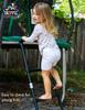 Jump Tastic Trampoline Trampoline Ladder, Universal Trampoline Ladder Accessories 3-Step Ladder Skid-Proof Wide Step Easy Assembly view 4