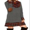 Alaster Queen Women's Long Sleeve Fall Dresses 2025 Trendy Casual Winter Sweater Tunic Dress Cute Dark Grey Short Mini Dress for Women view 4