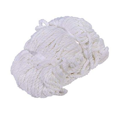 White Polypropylene Soccer Goal Net, 24x8 Ft Full Size Football Training Net, Easy Installation, Competition Game Practice