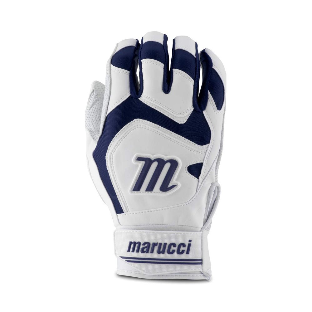 Marucci 2019 Signature Baseball Batting Gloves, Navy Blue, Adult X-Large