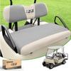 10L0L Golf Cart Seat Covers Kit - Universal Fit for EZGO TXT/RXV Front Seats | Breathable Mesh Fabric | Easy Installation | Gray & Beige (No Staples Required) view 1