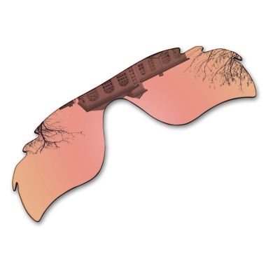 Millersawp Radar Path Vented Replacement Lenses Compatible with Oakley Sunglass-Peach Iridium