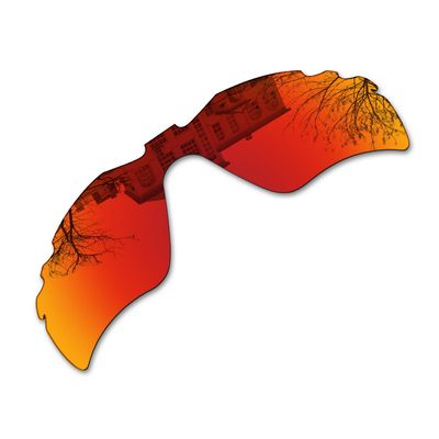 Millersawp Radar Path Vented Replacement Lenses Compatible with Oakley Sunglass-Red Iridium