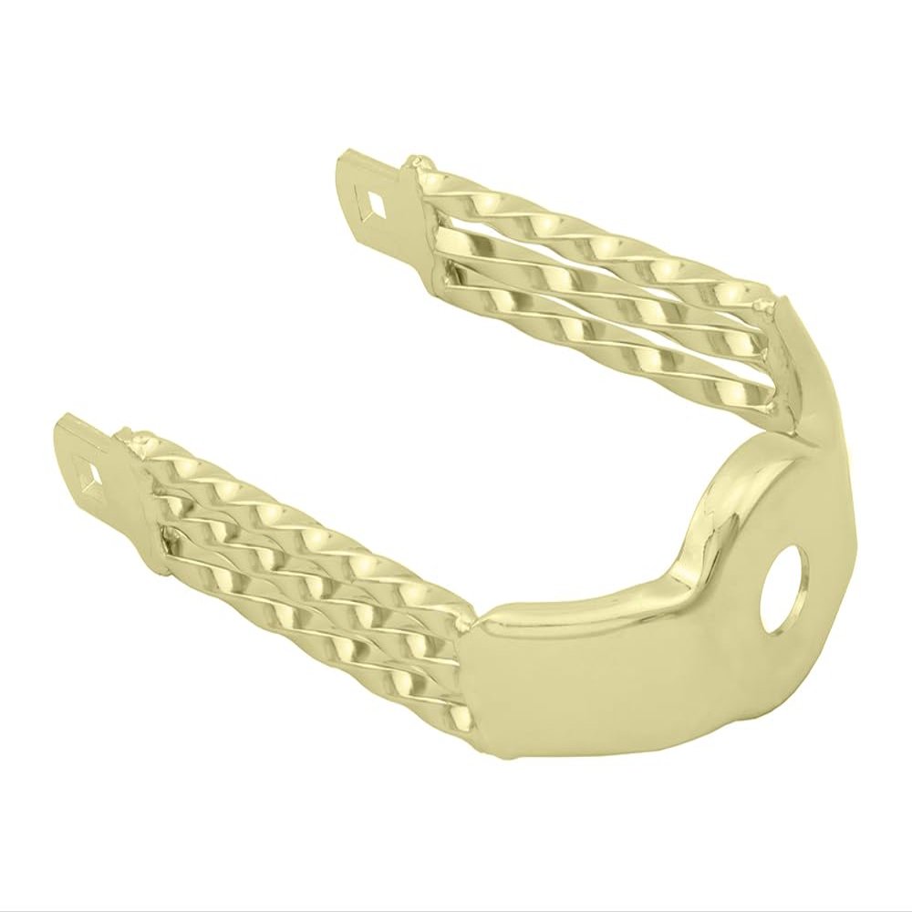 Lowrider Bike Spring Fork Triple Square Twisted Crown Gold.