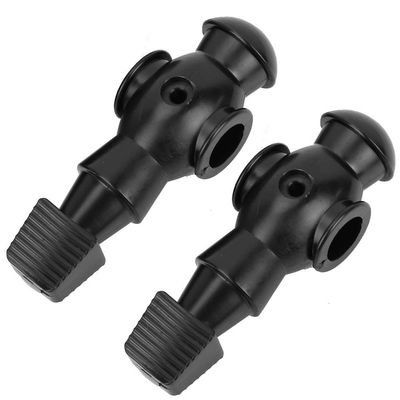 Alomejor 2Pcs Table Soccer Men Tournament Soccer Man Replacement Football Man Table Guys Man Soccer Player Part for Table Game (Black)