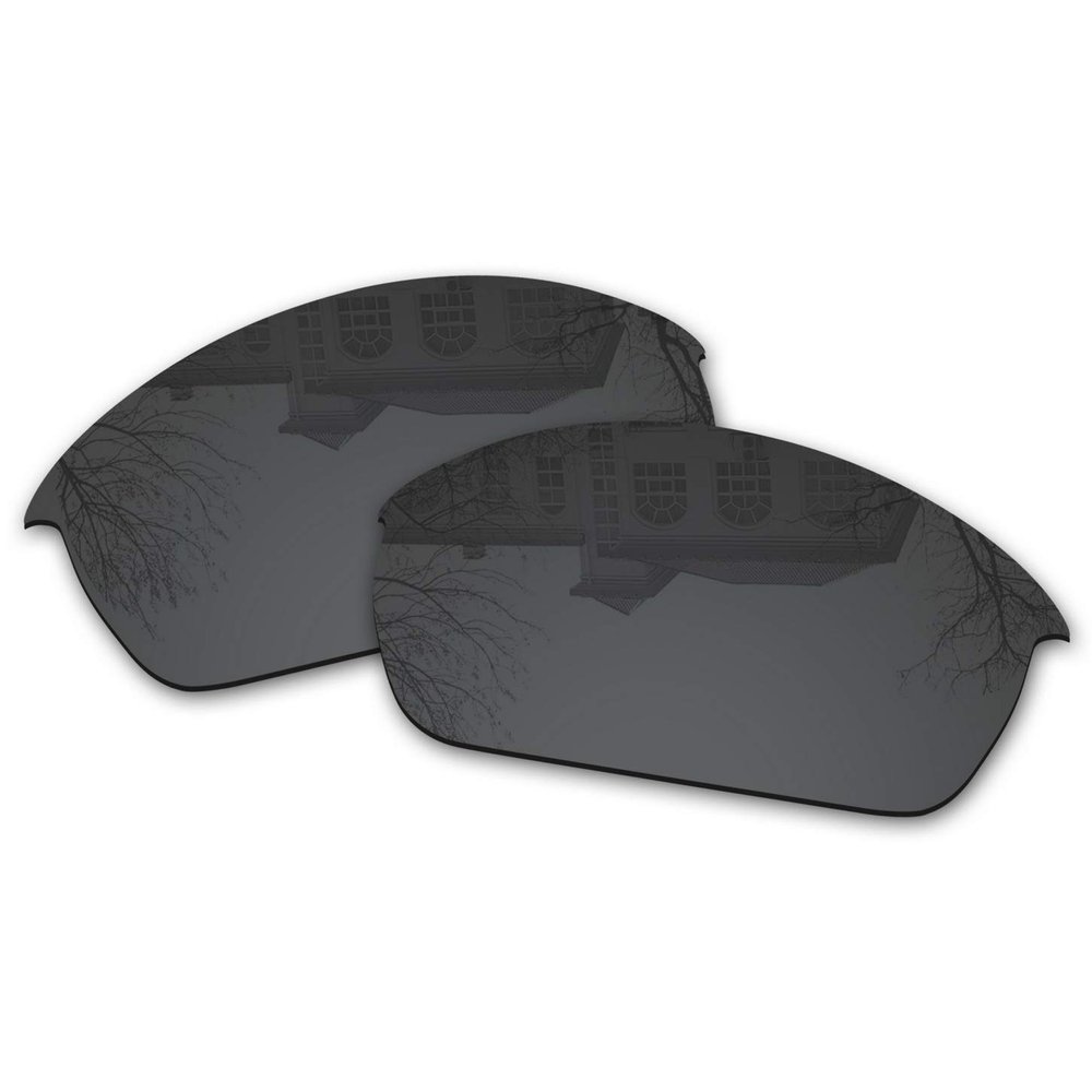 Millersawp Flak Jacket Replacement Lenses Compatible with Oakley Sunglass-Stealth Black