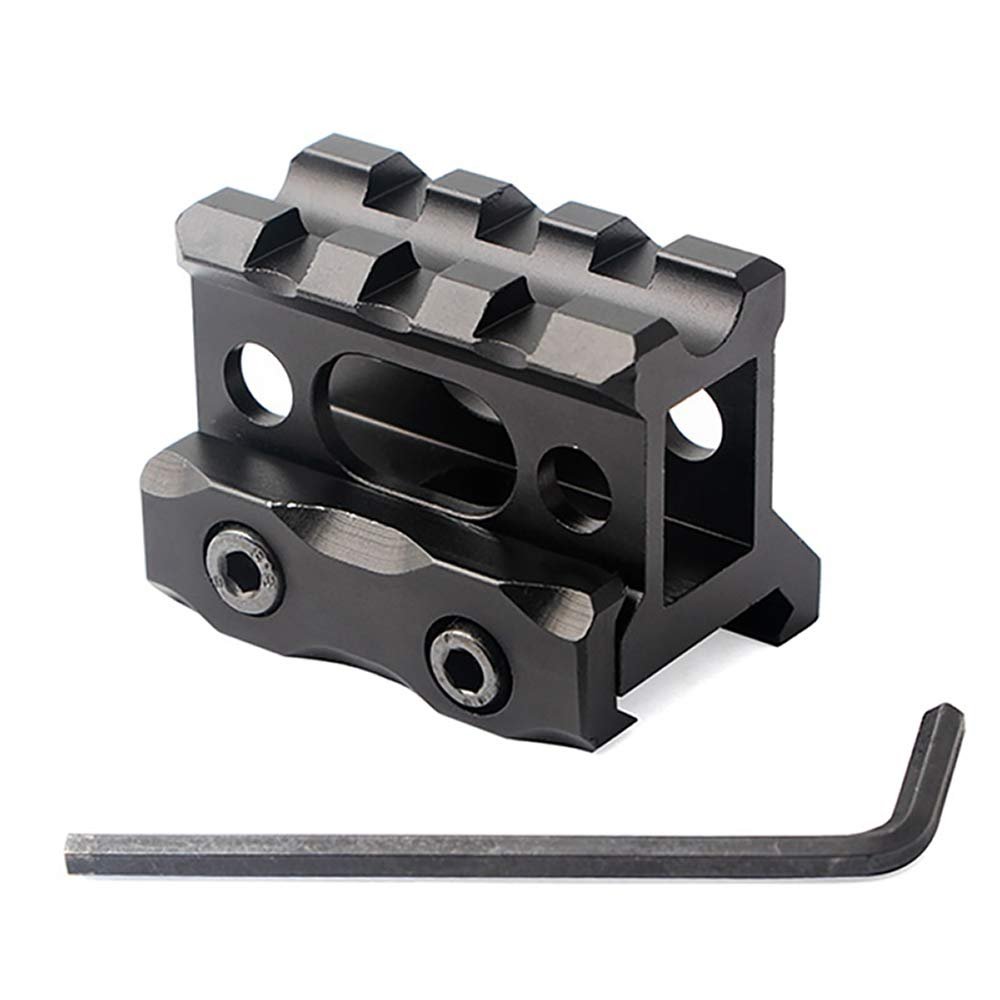HIGOO Tatical Picatinny Riser Mount, 1" High Profile Rail Mount for Micro Reflex Sight Red Dot Scope