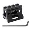 HIGOO Tatical Picatinny Riser Mount, 1" High Profile Rail Mount for Micro Reflex Sight Red Dot Scope view 3