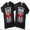 Nursing Assistant Dad Mom T-Shirt Nurse Mom Dad Couple Matching Tees Men Large - Women Small Black view 1